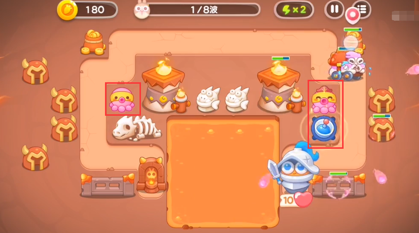保卫萝卜4饿狼传说第8关怎么玩
