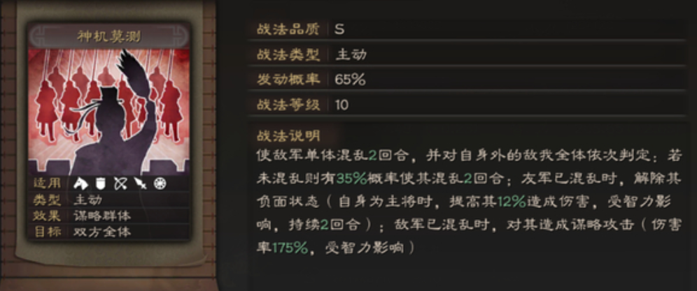 三国志战略版贾诩能混乱什么