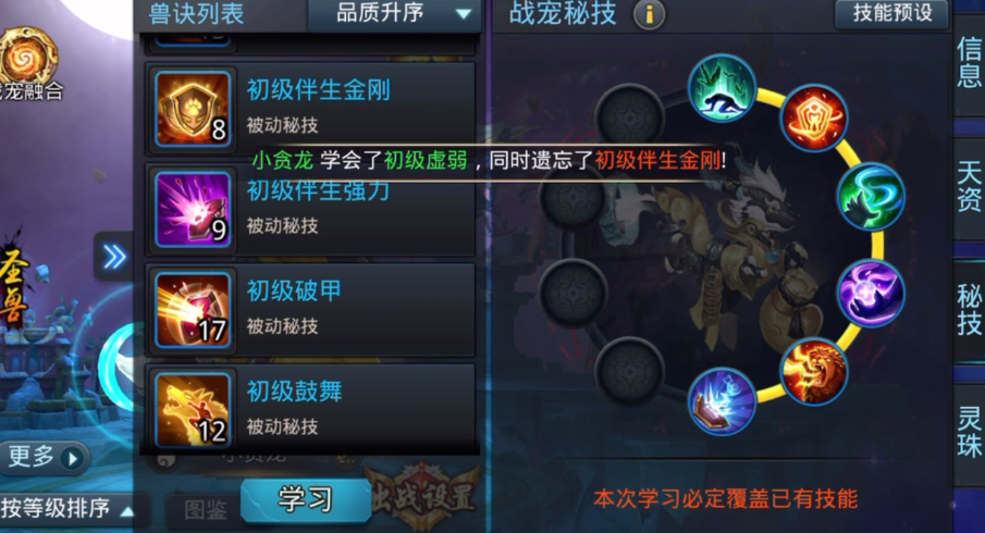 乱斗西游战宠潜能点是什么