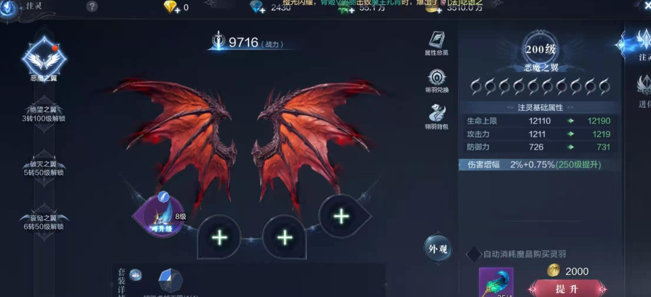 全民奇迹2翎羽带什么