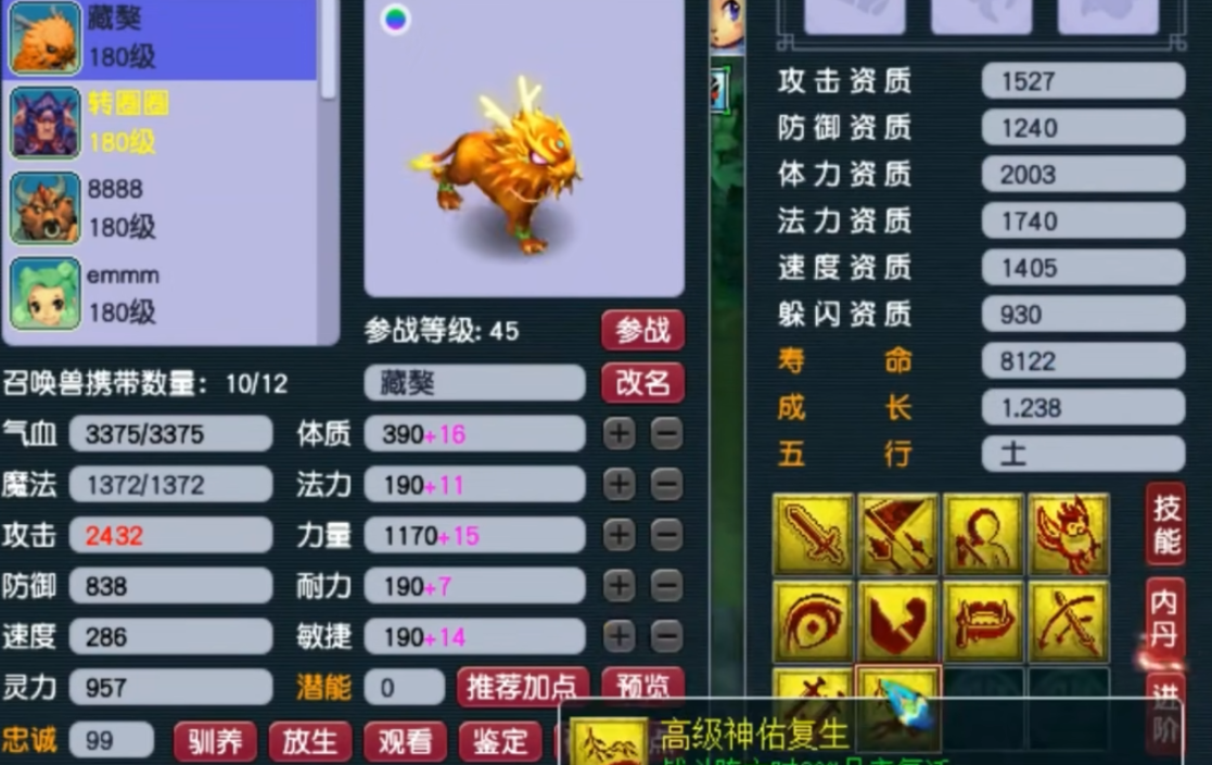 梦幻西游45级龙宫带什么宝宝