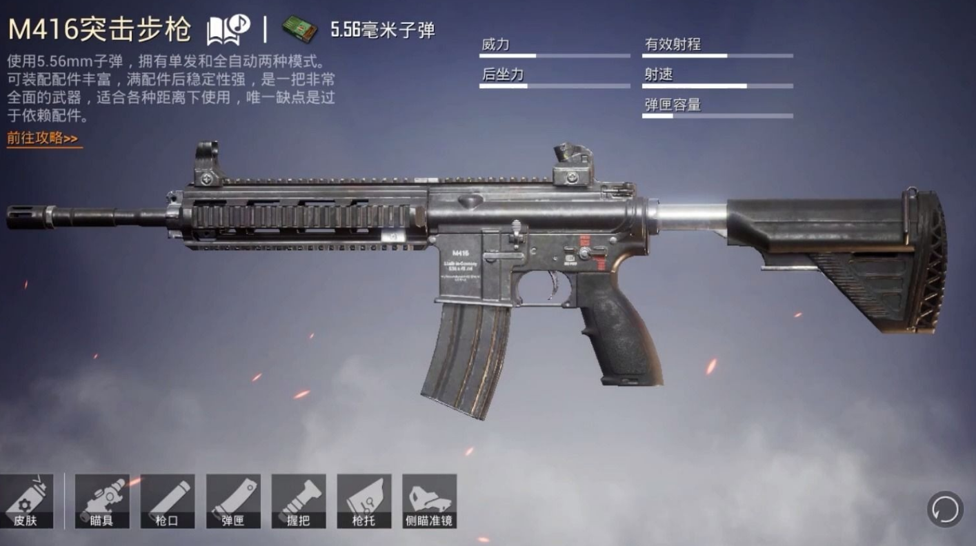 和平精英新手适合选择什么枪械
