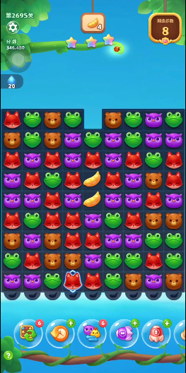 开心消消乐2695关通关怎么玩