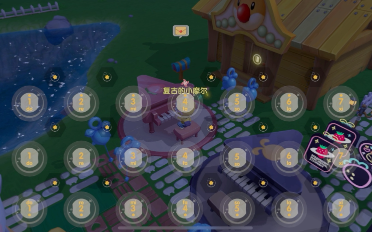 摩尔庄园怎么弹三层的钢琴 摩尔庄园怎么弹三层的钢琴