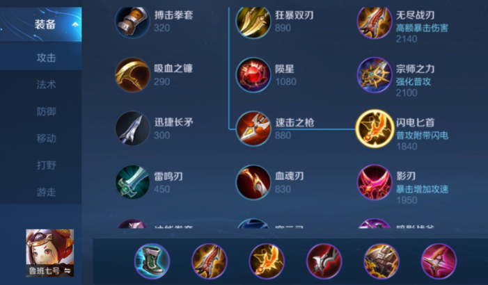 王者荣耀鲁班七号出装出什么