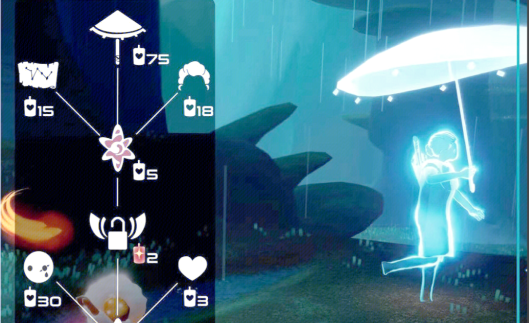 光遇如何边浇花边使用雨伞