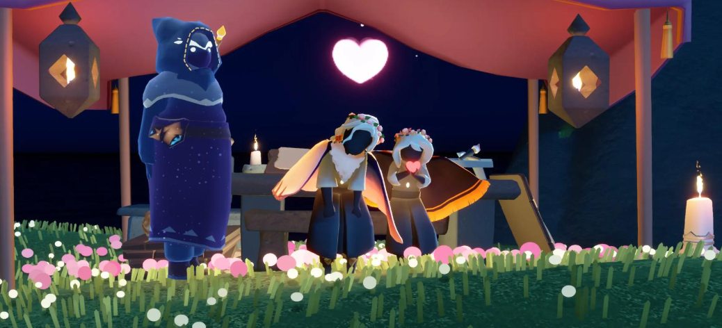 光遇情人节花环怎么换