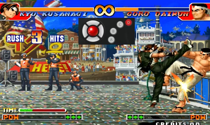 拳皇97怎么聚气集气的