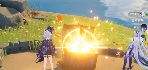 原神怎么开门拿宝箱