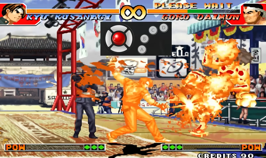 拳皇97火神怎么接大招