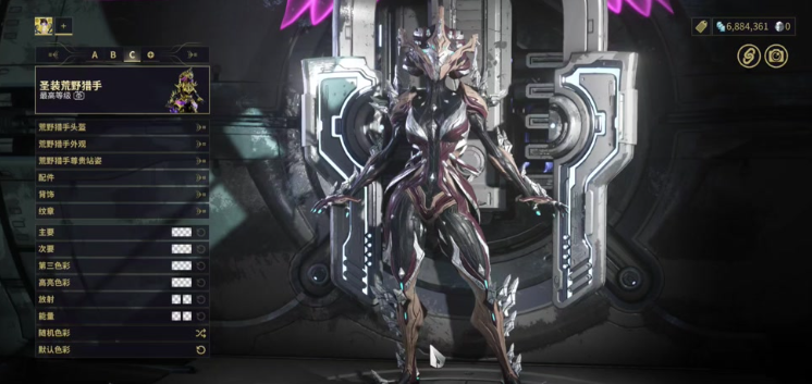 星际战甲圣装荒野猎手配卡怎么样 星际战甲圣装荒野猎手配卡怎么样