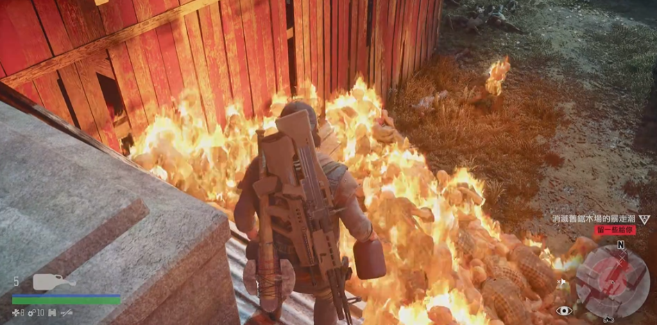 往日不再伐木场尸潮怎么打