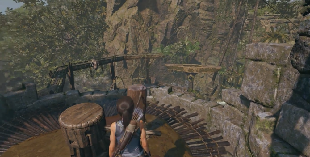 古墓丽影崛起怎么过独木桥