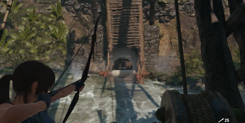 古墓丽影崛起怎么过独木桥